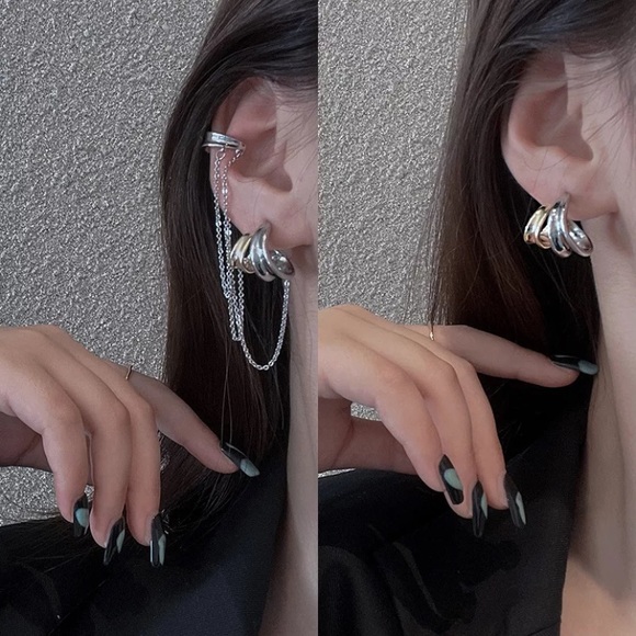 New Sterling silver Unique Earrings - Picture 3 of 4